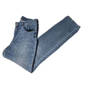 WHBM Jeans Womens Size 34 Waist Straight Leg High Waist Wash Denim Pants